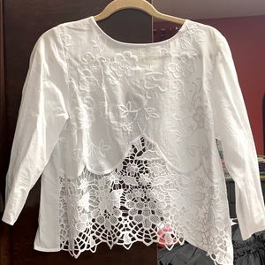 InTu white open back shirt